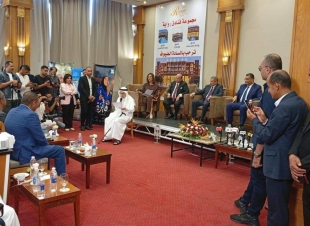 دكتور حسن رشيد خلال مشاركته  في الاجتماع التشاوري للاتحاد العام للفنانين العرب بالغردقة  دور مشهود لمصر فى مد جسور التواصل بين العرب 